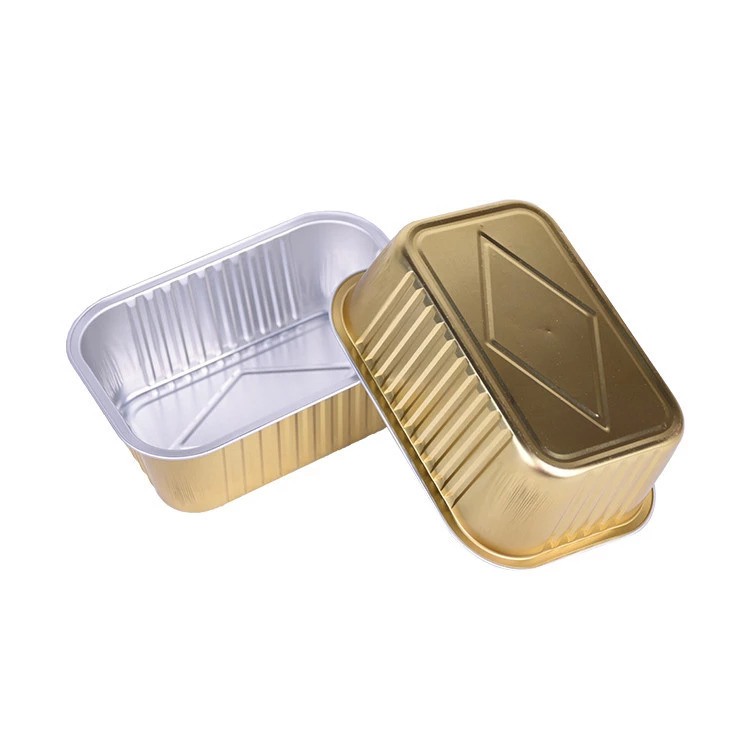 Big 700ml disposable aluminium foil container malaysia coated box for hot food container